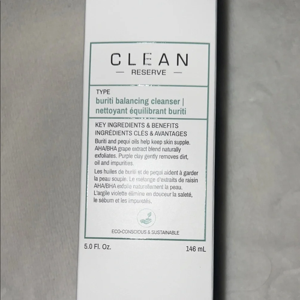 CLEAN‎ RESERVE Buriti Balancing Cleanser 5oz – Full Size – BNIB